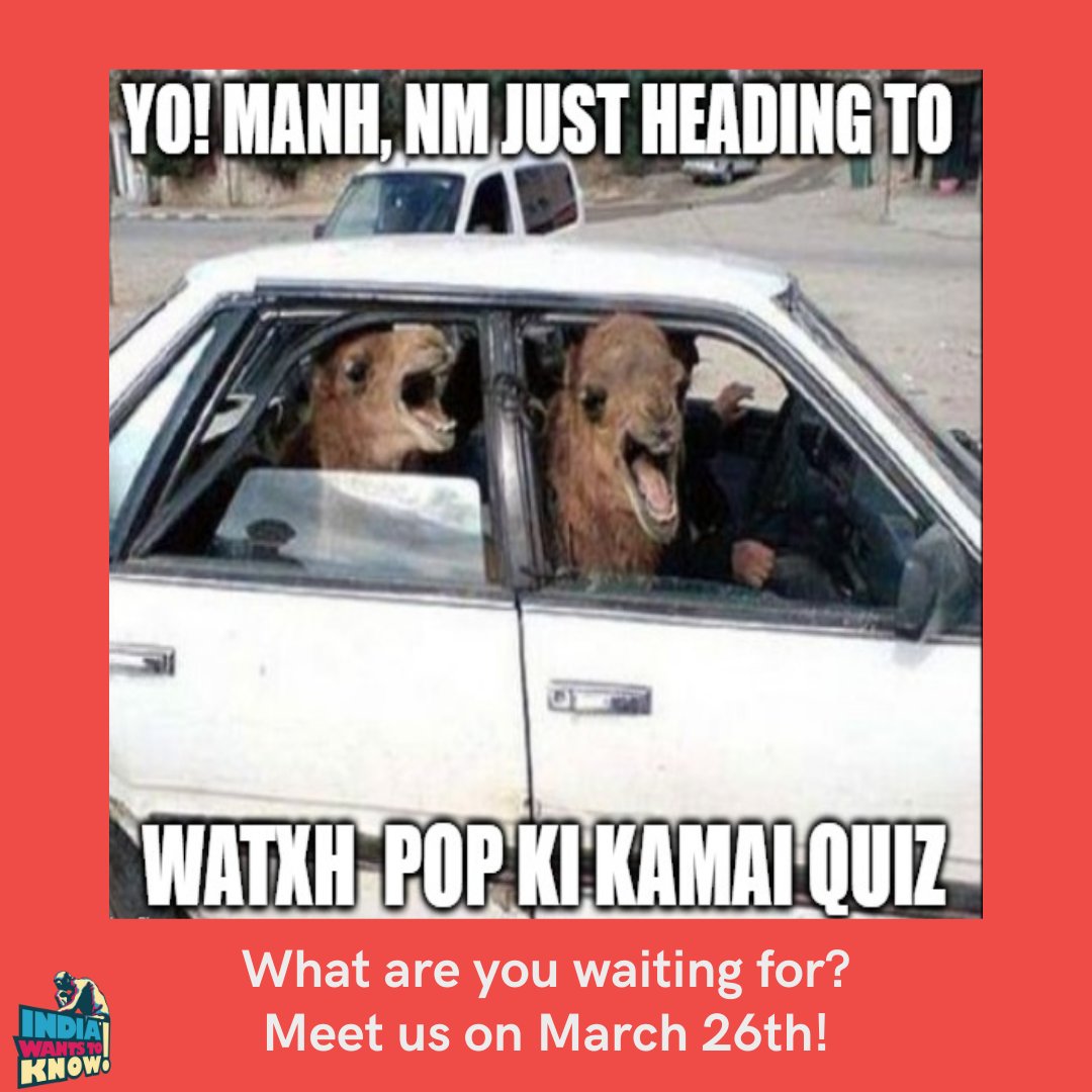IWTKQuiz's tweet photo. ⚠️OFFLINE QUIZ ALERT⚠️
Offline edition of Pop ki Kamai is happening tomorrow from 3-6pm!
Open to all (upto 3 members in one team)
Registration fee of 100 to be paid at venue
https://t.co/Cjd0mxFiJc
#popkikamai #iwtkquiz #livequiz #bangalorequiz #iwtk #funfacts #popculturequiz https://t.co/Y1cUKuf6pF