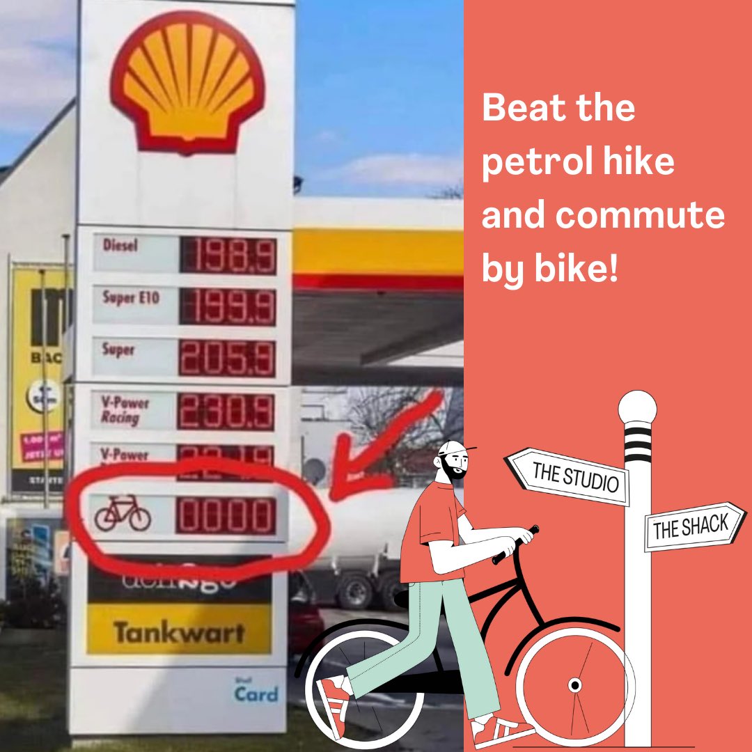 Beat the rise at the pumps by cycling to work and leaving your bike with us; we’re good bike sitters. Head to the link in bio to get booked in!