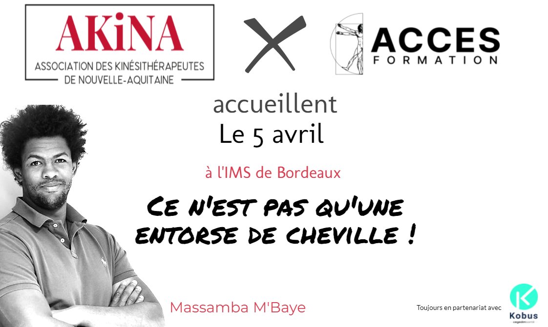 AssoAkina's tweet photo. 🎺Le 5 avril, l'AKiNA fait coup double! 🤗 Une première partie scientifique de grande qualité avec @massnoir qui nous parlera entorse de cheville, éclairé par les connaissances récentes ! 👌(1/2) https://t.co/F978KI4nrG