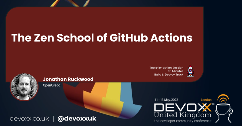 Beginning your journey with GitHub Actions or want to pick up some top tips to make your workflows sing with delight? @jonruckwood covers the good, the bad, things you won’t find in the documentation, quick wins and hard-earned real world knowledge devoxx.co.uk/talk/?id=6468