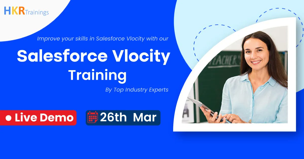 hkrtraining's tweet image. Make your career and dreams bigger than your fears with the Vlocity certification course that comes along with real time case studies. Enroll now.
#salesforcevlocity #freedemo #OnlineTraining #salesforce #careerdevelopment