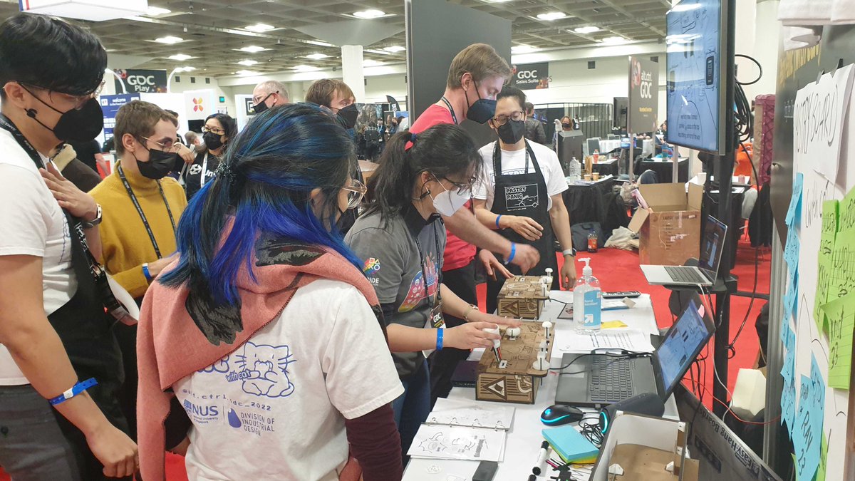 Day 2 of Pastry Panic (with cat) at GDC was amazing as well! People have been coming back to improve their scores so the competition is heating up.
We still have a bunch of shirts to give away to high scorers though!

 #GDC22 #GDC #GDC22