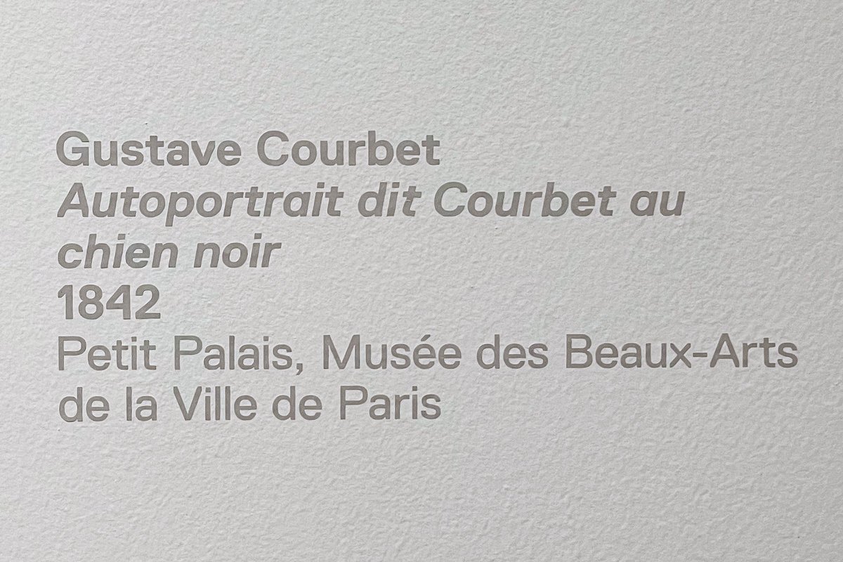popsthematter's tweet photo. L’autoritratto di Gustave Courbet, dal Petit Palais dì Parigi, è esposto alla Galleria Nazionale d’Arte Moderna e Contemporanea di Roma, all’interno di #TimeIsOutOfJoint https://t.co/8w6QVQi8t1