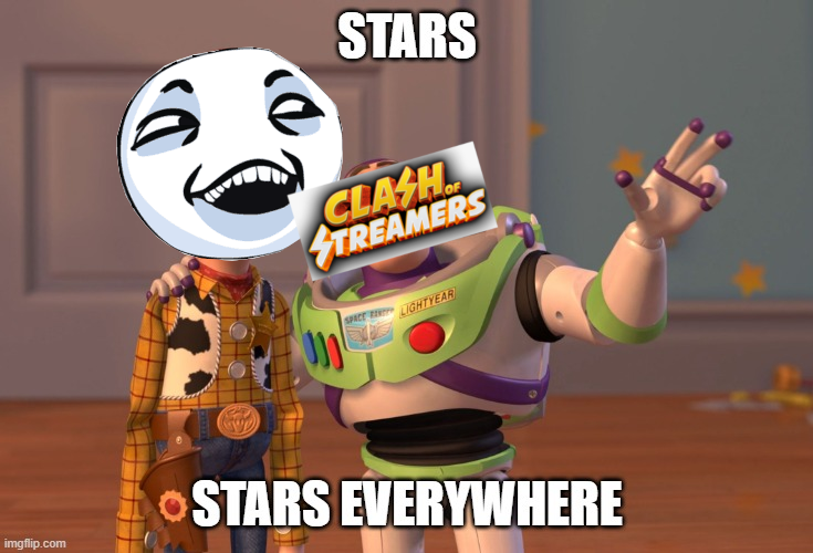 DLienucs's tweet photo. Opening app on friday morning is like .. ⭐️⭐️⭐️
#ClashOfStreamers https://t.co/oErbfoFOd8