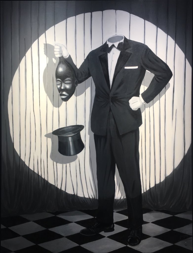 Guiguiii94's tweet photo. À la @GalerieTemplon, deux nouvelles expos dont on se passera aisément : le peintre et sculpteur afro-américain #MichaelRayCharles (1967-) qui détourne la condition noire et le plasticien indien #JitishKallat (1974-). https://t.co/oYgJpS1evm