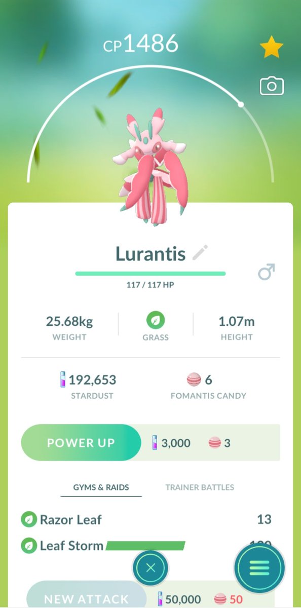 miah_moe's tweet photo. Fomantis evolution, such a cool looking pokemon #PokemonGO #evolved ❤ https://t.co/hJNjJE2xuf