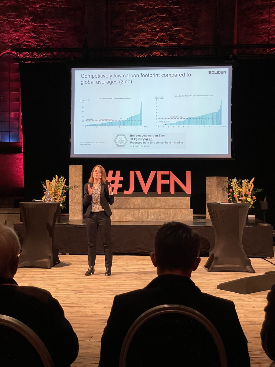 Metaller behövs för den gröna omställningen. Ett vindkraftverk behöver 4,7 ton koppar per megawatt. ”Vi har jordens chans i Sverige att bidra till klimatomställningen, men effektiva tillståndsprocesser behövs” Jenny Gotthardsson, Bolidens gruva i Garpenberg har ordet på #jvfn