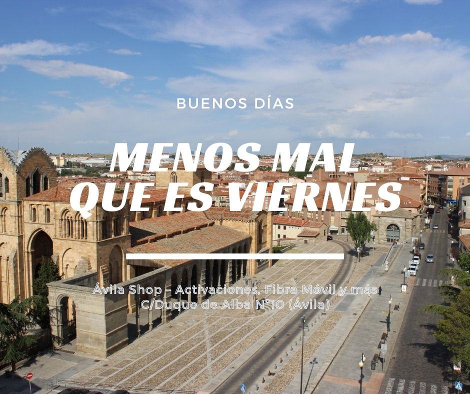 Ya es viernes y en Ávila Shop – Activaciones, Fibra Móvil y más, estamos preparados para ofreceros los mejores y economicos accesorios para movil, tablet o PC.

➡️ ¿Necesita ayuda? nosotros te buscamos el accesorio perfecto 😍

 C/Duque de Alba Nº10 (Ávila) #FelizViernes