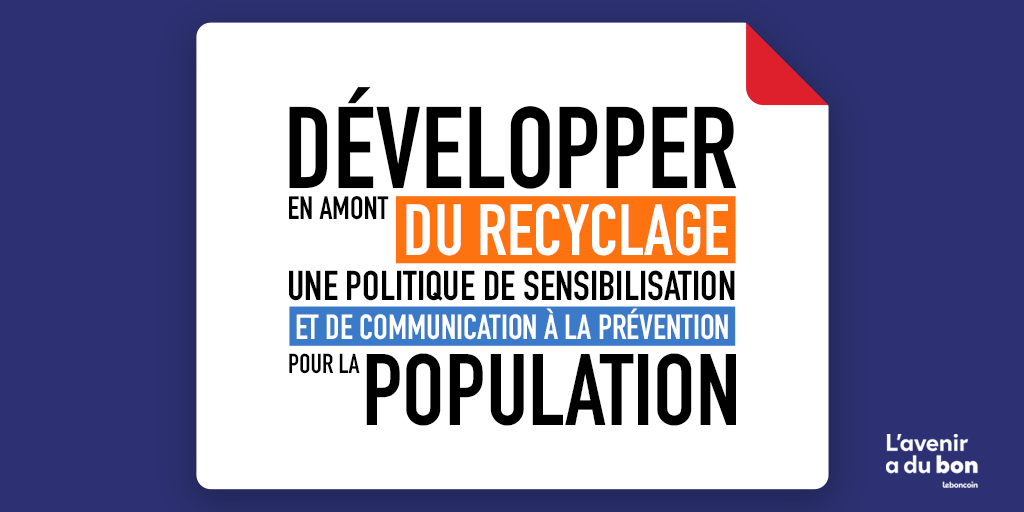 BebepandaML's tweet photo. Pour un meilleur recyclage, leboncoin propose aux candidats de sensibiliser davantage les Français à ce sujet par la prévention.♻️ https://t.co/To1Sgi7rOE