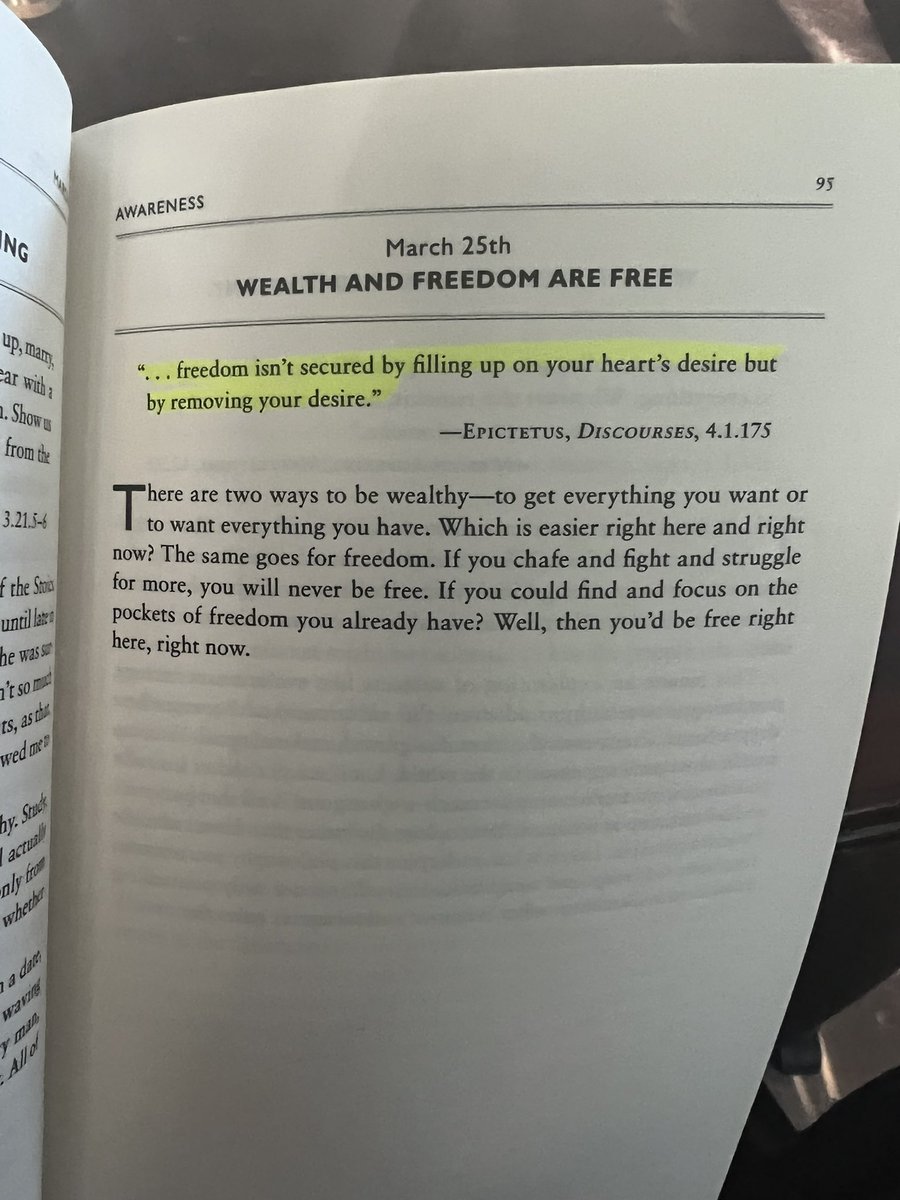 The source of freedom…some ancient knowledge from Epictetus through <a href="/RyanHoliday/">Ryan Holiday</a>