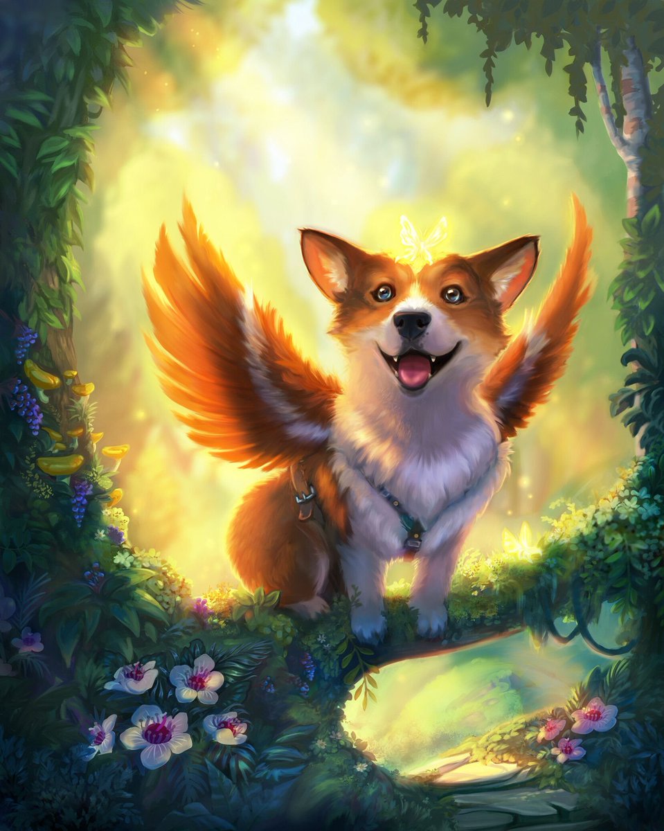 Woof! Finn McCorgi!

Caballero Verde y guardián de los bosques.

Tan capaz de usar la magia como de perseguir una pelota, señalas una ardilla o dormir 12 horas del tirón!

Mis grandes enemigos? Las ardillas y los Tressym! Grrrr...

Por qué hablo? Magia feérica. Woof!

#FantasyRP