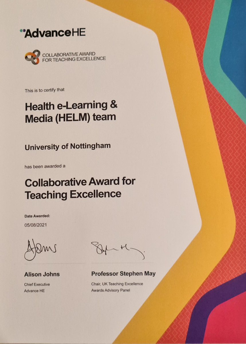 We had a great night celebrating our CATE award under a Concorde! <a href="/cherrypoussa/">Cherry Poussa</a> <a href="/staconst/">Stathis Konstantinidis</a> <a href="/simonpriley/">Simon Riley</a> representing <a href="/UoN_HELM/">UoN HELM</a> <a href="/UoN_SHS/">UoN Health Sciences</a> <a href="/UniofNottingham/">Uni of Nottingham #WeAreUoN</a> <a href="/UoNPressOffice/">Uni of Nottingham Press Office</a> <a href="/SpeightSarah/">Sarah Speight</a> <a href="/HeatherWharrad/">Heather Wharrad</a>  at #NTFSandCATEawards <a href="/AdvanceHE/">Advance HE</a> Congratulations to all the winners!