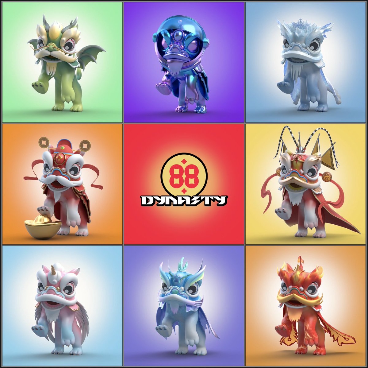88DynastyNFT's tweet photo. 8 Lucky Lions, 8 genesis species, 8 origin stories. 
Who's your favourite? Comment below. 👀 https://t.co/G6zgfBqQyx