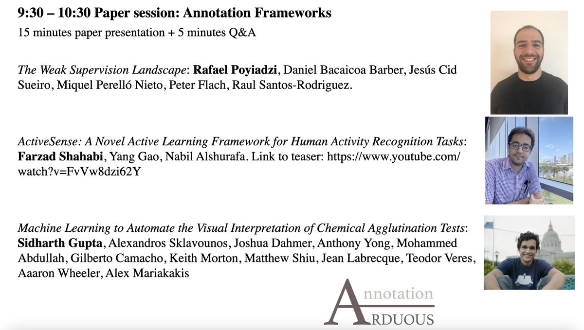stenialo's tweet photo. In the "Annotation Frameworks" session we have 3 very interesting papers. Join us at #ARDUOUSWorkshop to listen to the presentations. https://t.co/jfJc5hIpIY