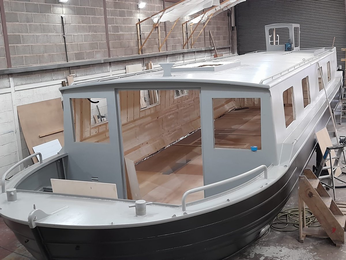 EthelBarge's tweet photo. This week, our Pearl Procurement team visited the boatbuilders, Colecraft Engineering Ltd to view #pearlsprogress and agree some technical details.
Brilliant progress from that huge, flat metal sheet we saw just a few months ago to a very recognisable barge!
#colecraftengineering https://t.co/aePZ7eC3Rd