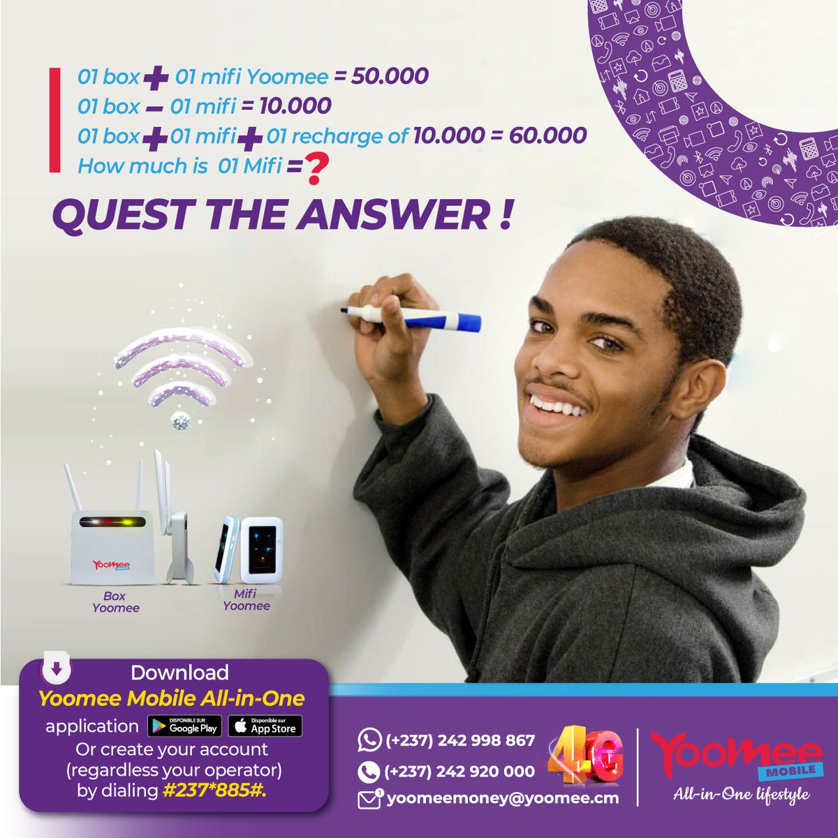 Yoomee_mobile's tweet photo. Donne nous la bonne réponse👆🏾 en commentaire🤔 
............................................................................
Give us the right answer👆🏾 in the comment section below🤔

#YoomeeMobile #AllInOneLifeStyle #GameTime https://t.co/1V0SemxSXK