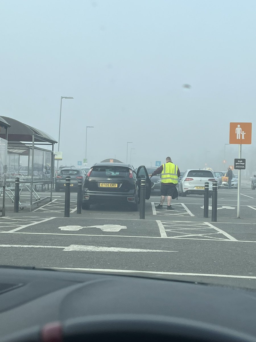 yaman_dan's tweet photo. @sainsburys so nice of your staff members to use up the parent and child space during a shift. Unless their kid was sitting in their car while they work…. https://t.co/8AQAw37Ajf