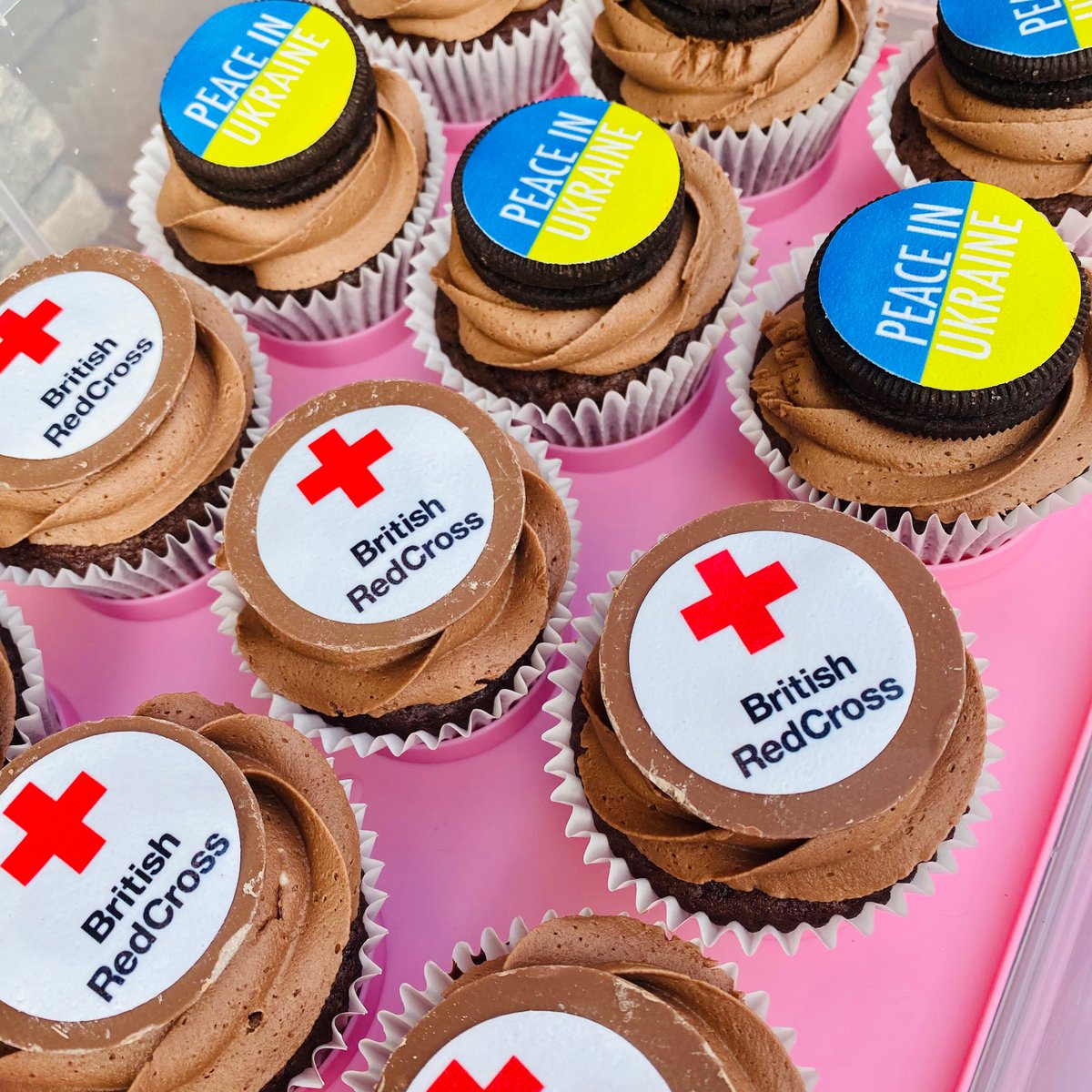 Yummy!!! Ready for the pop up arts and craft fair. No community event can pass without a cake stall!! 🧁#school #batheaston #ukraine