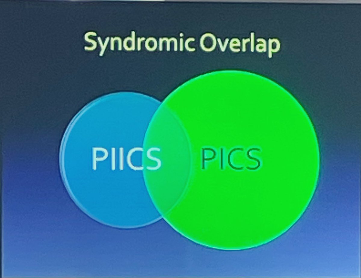 FilipeAmado1's tweet photo. H. Bailey at #ISICEM22
Pick your syndrome #PICS or #PIICS?
PIICS: Persistent Inflammation, Immunosuppression and Catabolism Syndrome
PICS: Post-Intensive Care Syndrome https://t.co/DWiqcuUfr9