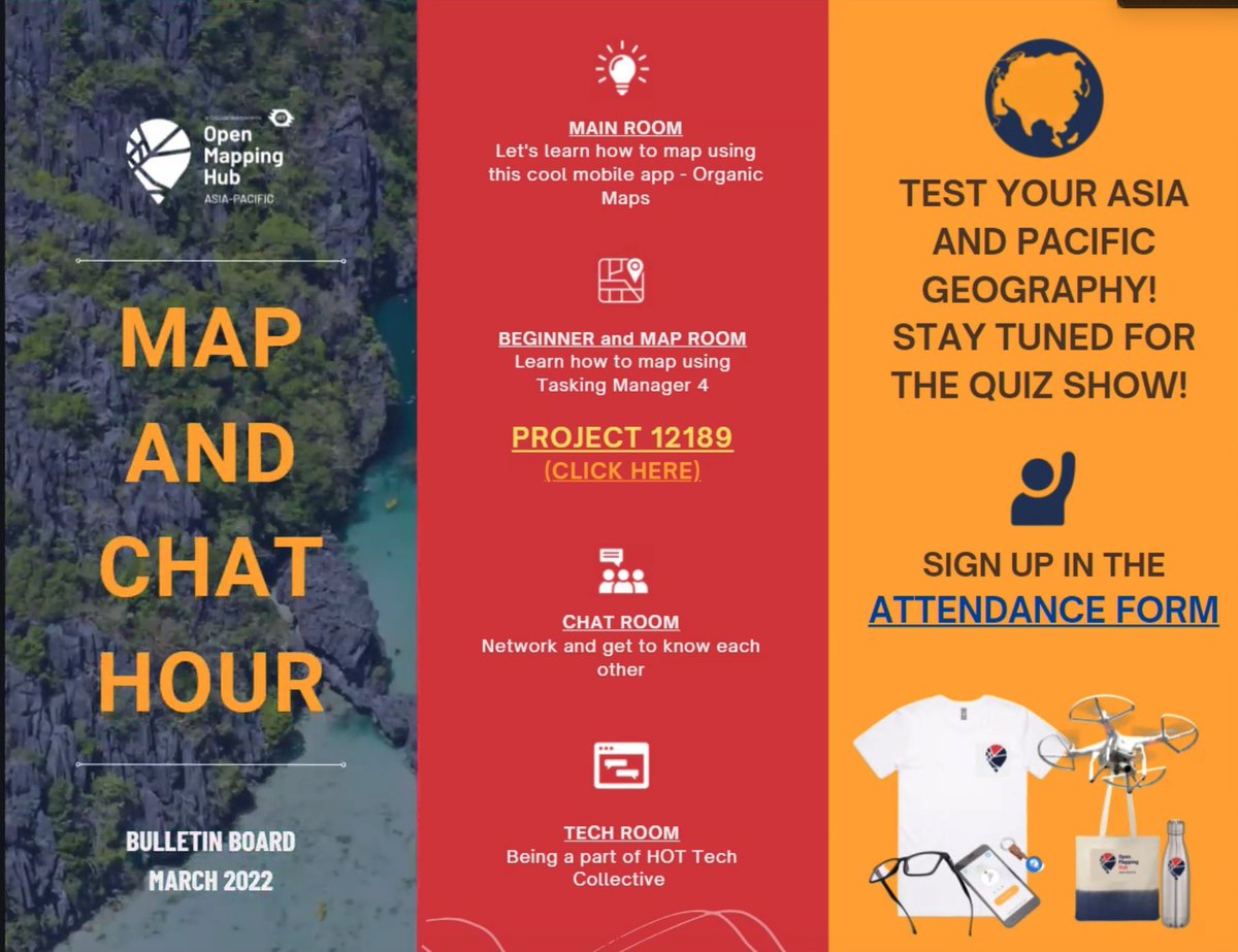 openmapping_ap's tweet photo. We are now live with #MapandChathour! You can still join us by registering at https://t.co/TmRrZwG3Xl or catch us live on facebook at https://t.co/bxatvIOMkq! https://t.co/mtGsimQ6h7