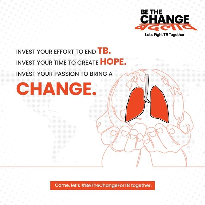 IamHrishitaBhat's tweet photo. Today is #WorldTBDay.

#Tuberculosis is one of the world’s deadliest infectious killers.

In India 1300 people succumb to TB every day. Let us put a full stop to make India TB-Free.

Sign up for #BeTheChangeForTB initiative &amp; visit @bethechangefortb to know more

#TBMuktBharat https://t.co/fdqSQAWacg