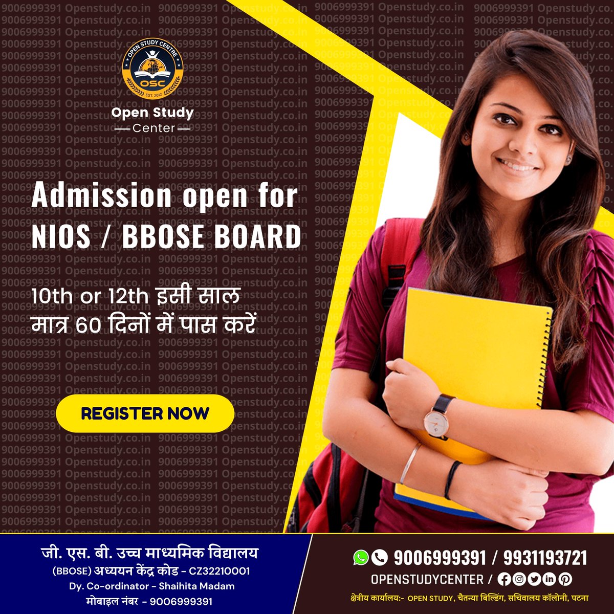 openstudycentre's tweet photo. Nios or bbose Admission 2022 Last Date, 10th 12th open Board Admission for Those Students who got failed in 9th or 11th class this year. So the students can apply for Direct 10th &amp; 12th class admission from Nios and BBOSE Board. Fill the nios /BBOSE form with our better guidance. https://t.co/ZnOJjhb9vK