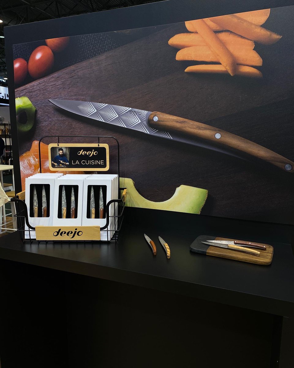 DeejoKnife's tweet photo. Deejo vous donne rendez-vous au salon @MaisonObjet jusqu’au 18 Mars.
Venez nous rencontrer et découvrir nos nouveautés dont les couteaux d’office. 🥬🥕
📍Hall 3 - Stand B16
#MAISONETOBJET #Deejo https://t.co/ZLJU7lQslm