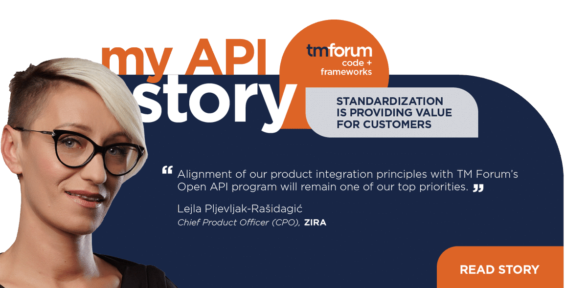 TM Forum (@tmforumorg) on Twitter photo Lejla Pljevljak-Rašidagić, Chief Product Officer of <a href="/ZIRALtd/">ZIRA Group</a> explains how aligning Zira’s product integration principles with TM Forum’s Open API program enables it to rapidly integrate new services into digital ecosystems. Read the API story → ow.ly/e9t450IpjtX #Telecoms Lejla Pljevljak-Rašidagić, Chief Product Officer of <a href="/ZIRALtd/">ZIRA Group</a> explains how aligning Zira’s product integration principles with TM Forum’s Open API program enables it to rapidly integrate new services into digital ecosystems. Read the API story → ow.ly/e9t450IpjtX #Telecoms