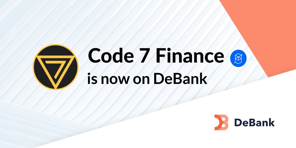 DeBankDeFi's tweet photo. Now you can track your staked $7SHARE balance from 
Code 7 Finance on https://t.co/IEGJ3zLnSg! (@FantomFDN version)

Hat tip to all @code7finance voters! 
https://t.co/QO7yD2g13l https://t.co/hCnwd4dlvA