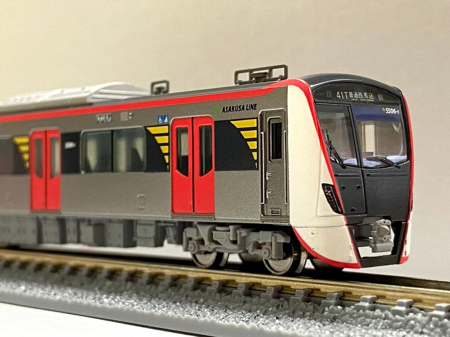 都営5500形 浅草線 後期車アンテナ付8両セット (8両セット