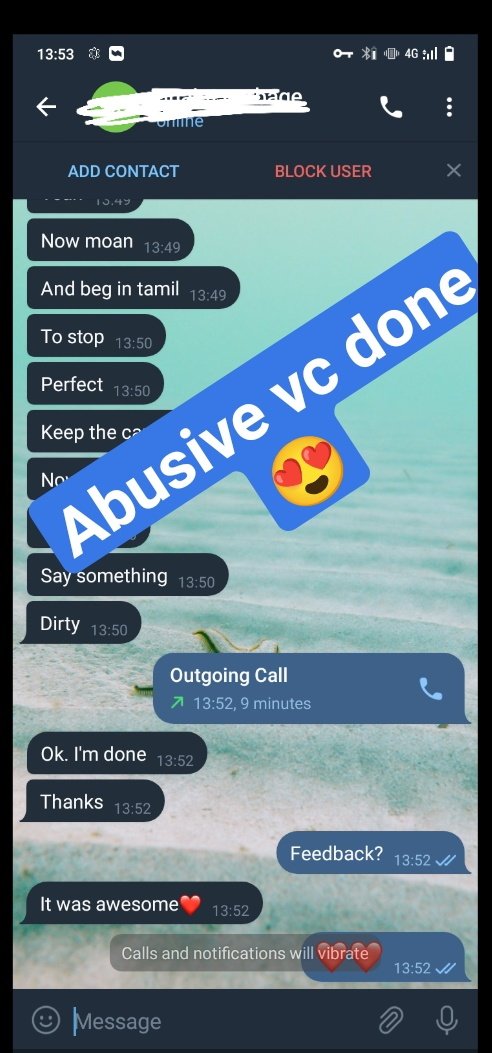 Abussive slave role vc done😍 dm guys 😘