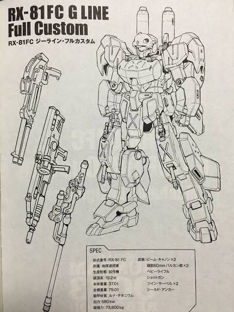 ガンプラで出して欲しい機体。せめてジーラインだけでもキット化して……。 