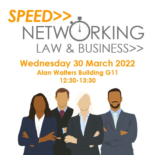 We will be having a Law with Business Speed Networking Session on Wednesday 30th March. It will be a fun, relaxed event open to all LLB Law with Business and BSc Business Management students. Click the link below for more details and to register eventbrite.co.uk/e/301321579957