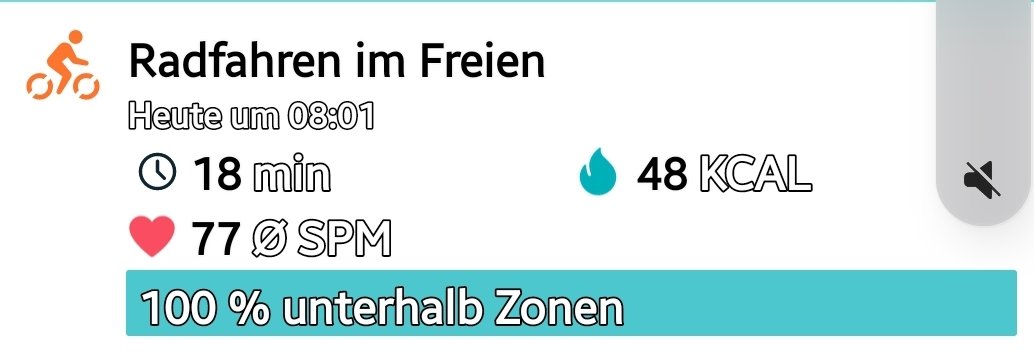 Mhm, Radfahren im Freien, genau, so wars. Tüptüdüüü 🤪