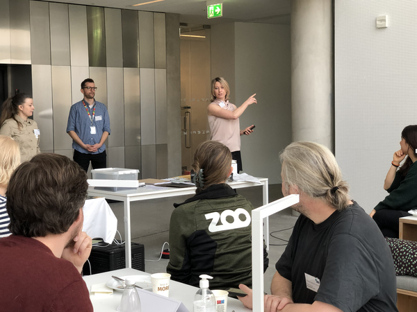 SciCommUCPH's tweet photo. Today we are hosting a workshop where we look at ways to include elements of sustainability in informal science education. @Henners181 and @MarianneAchiam  are presenting their research. Thanks to @novonordiskfond for support for this workshop and our research! https://t.co/bfW5lrGKnN