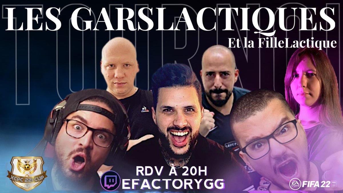 JoaoRochaOff's tweet image. 🔥DIMANCHE 20H🔥
Retrouve les GARSLACTIQUES pour une soirée de folie🔥

Au programme :
@JoaoRochaOff
@teddydejonghe
@Alta_Melie
@Chemsy_Off
@MrClubPro
@MemeZ94

Ils créeront leurs XI pour atteindre le podium en @Xcpc221🏆

Sur la chaîne EFACTORYGG 🔔📺
👇🏻
twitch.tv/efactorygg