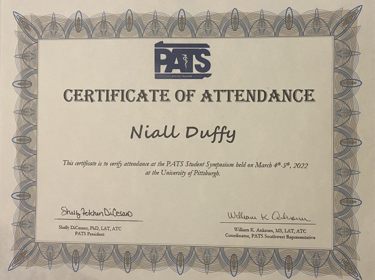NiallDuffyAT's tweet photo. Privileged to have had the opportunity to take part in some amazing activities set up by the Pitt Athletic Training Programme since arriving in America. The highlights being the Safe Space Ally Workshop Training and the PATS student symposium. I am extremely grateful for the 1/2 https://t.co/p43zMnMCDa