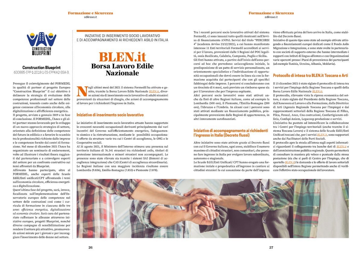 Formedil's tweet photo. È on line #edilinews la rivista della @Cnce_it
Nelle pagine dedicate alla #formazione e alla #sicurezza: @CdwasteM @EUConstruction #Renovup
#BLEN.it, la campagna "Occhio all'amianto" ed #Ediltrophy 2022
Scarica la rivista⬇️
https://t.co/Sp6XcwZq5p https://t.co/EHqrMIWIGC
