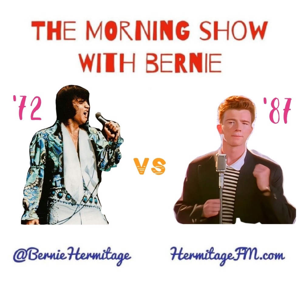 BernieHermitage's tweet photo. Join me from 10am for the biggest hits from 1972 and 1987. Who did it better? #99.2fm https://t.co/Cy4klQXV47 https://t.co/SgdxI6TBqi