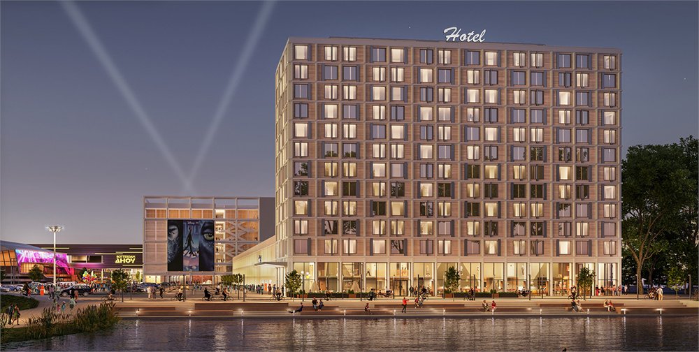 Heb je dit prachtige #Hotel #Ahoy al gezien? In opdracht van <a href="/bobgroep/">Bakels en Ouwerkerk</a> starten we rond de zomer dit jaar met de montage van het #prefab #casco. Samen met <a href="/snijdersig/">Snijders Ingenieursgroep</a> zijn we al druk bezig met de #engineering, we gaan er een mooi project van maken samen! stabielmanagement.nl/projecten/hote…