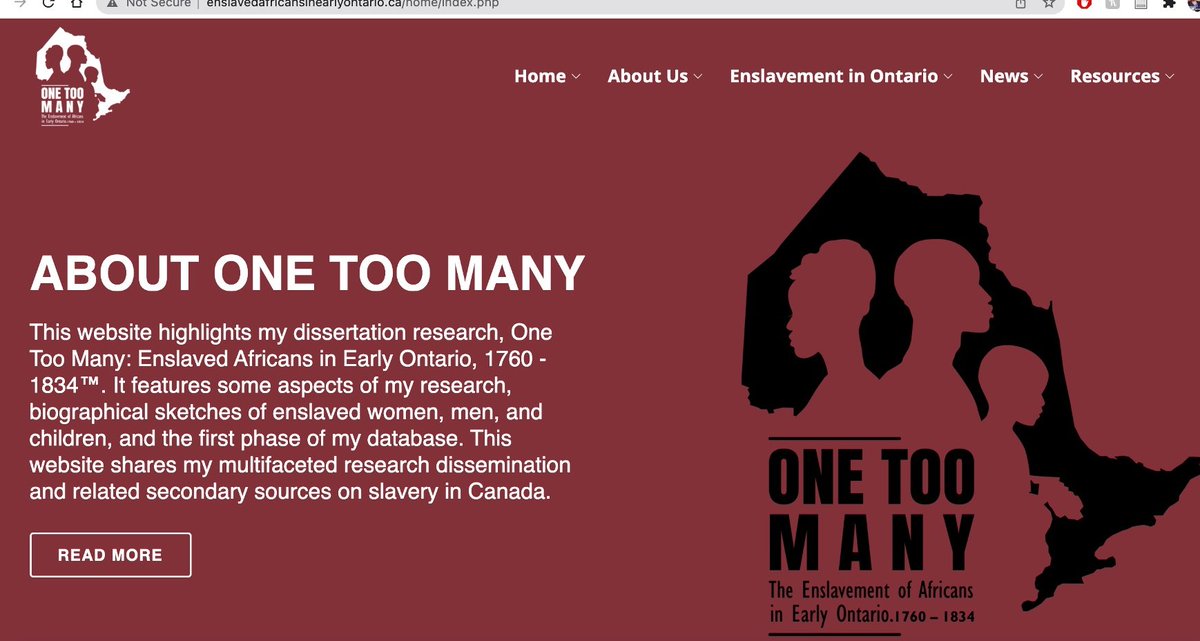 March 25th: International Day of Remembrance of the Victims of Slavery and the Transatlantic Slave Trade. My project One Too Many <a href="/slaveryontario/">One Too Many: African Enslavement in Early Ontario</a>  documents and honours the lives of the Black people who were enslaved in colonial Ontario. Learn more here: enslavedafricansinearlyontario.ca