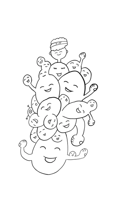 #イオリの塗り絵
赤いおじさんいっぱいだぁぁ! 