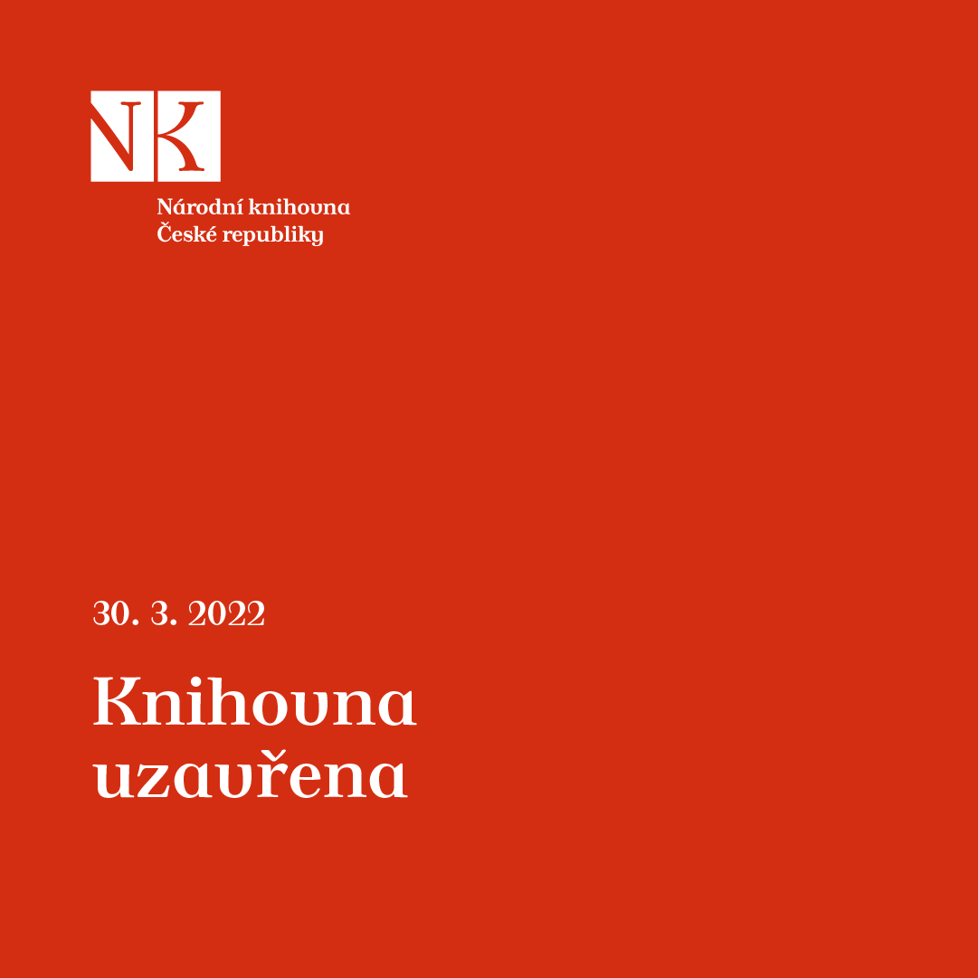 SKnihovna's tweet photo. Ve středu 30. 3. 2022 bude Národní knihovna včetně Slovanské knihovny z důvodu uzávěry vody v oblasti Starého Města mimořádně zavřena.
Budeme se na vás těšit opět ve čtvrtek 31. 3. https://t.co/acWuIPWVHG