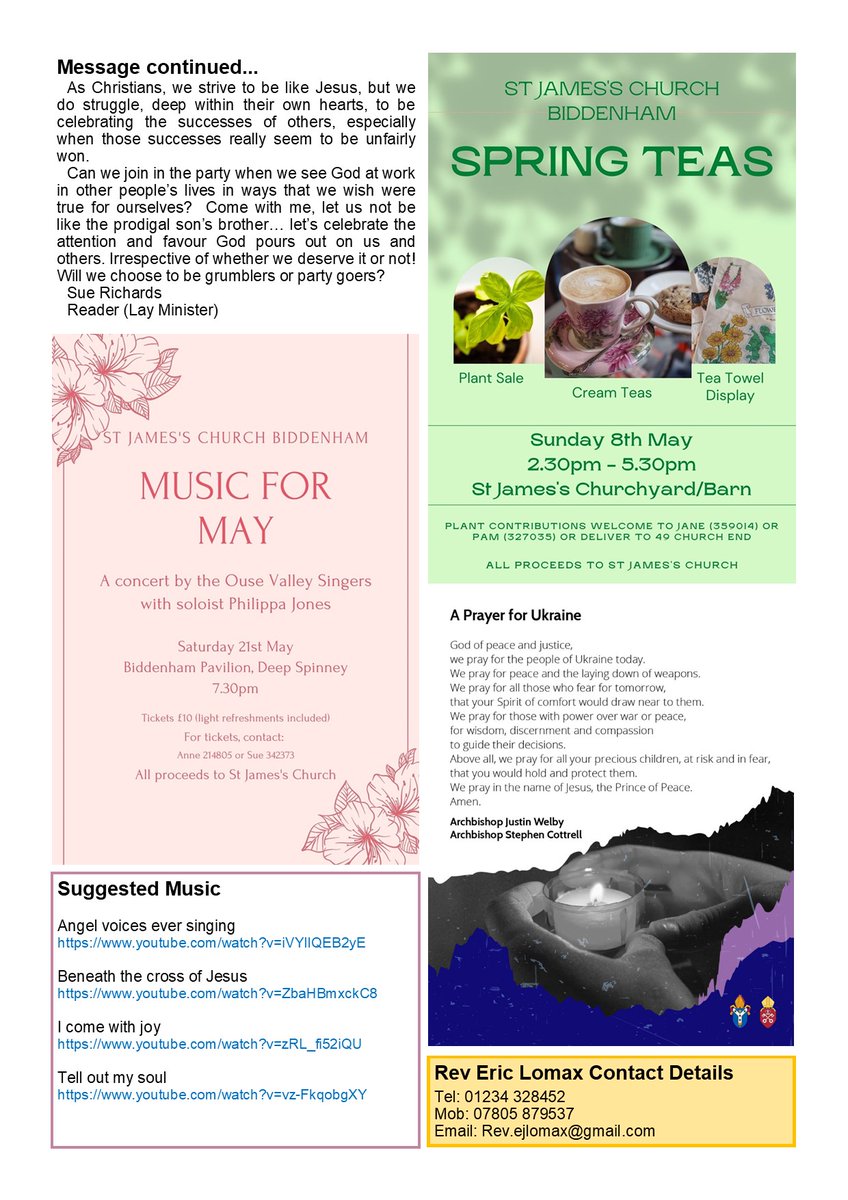 BiddenhamChurch's tweet image. This week's news and message (part 1)