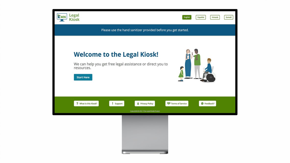 lsnmlaw's tweet image. Legal Services State Support presents: Legal Kiosks

This program will explain Legal Kiosks, describe how kiosks can help people access justice, &amp;amp; give tips for effectively utilization. Register here: conta.cc/35W7Kyz

#LegalKiosk #AccessToJustice #ReachJusticeMinnesota