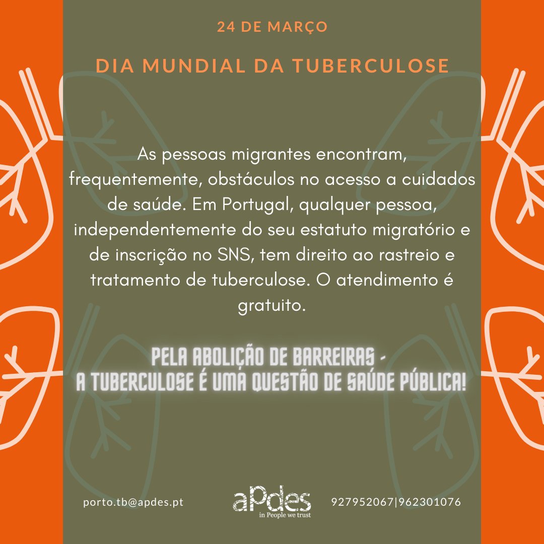 ASexwork's tweet photo. Ontem, dia 24 de março, assinalou-se o Dia Mundial da Tuberculose. A tuberculose continua a ser a primeira causa de morte infeciosa do mundo, apesar de ser prevenível e curável. É urgente investir na luta contra a TB!

#tuberculose #tuberculosis #endTB #stopTB https://t.co/CmqYOfMAVB