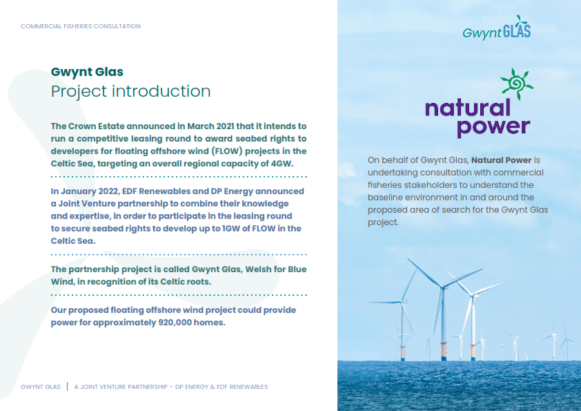 FLAGPembs's tweet image. Gwynt Glas Fisheries Consultation