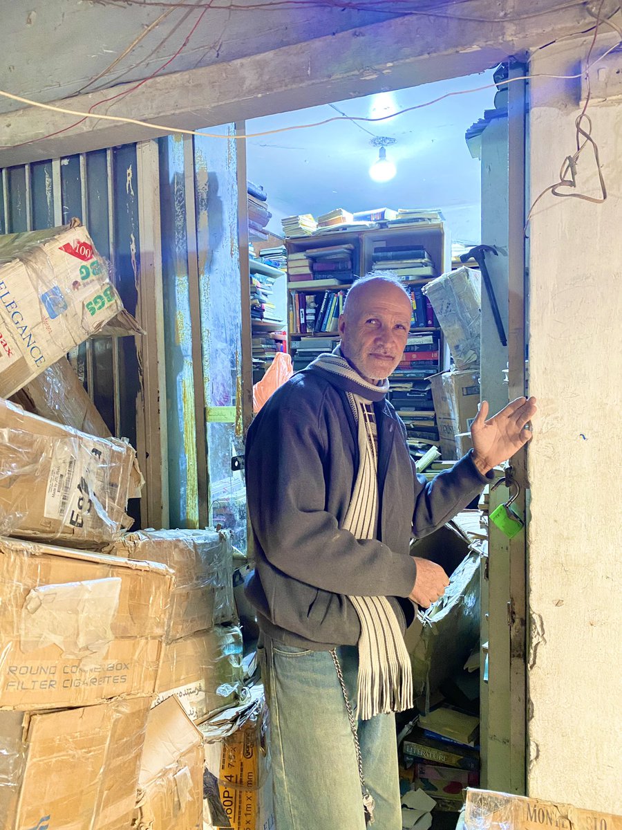 reaam_mh's tweet photo. Abu Fatma is my favorite librarian in Baghdad. He is the key to Baghdads greatest treasures. In Mutannabi you’ll find him. 

He is not a bookseller, he is a walking library, a teacher and a shelter for knowledge- seeking souls. 

God bless him. https://t.co/53nwJmBhEl