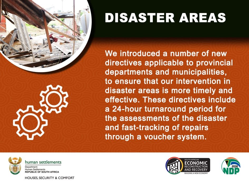 South African Government on Twitter "On DisasterAreas Minister