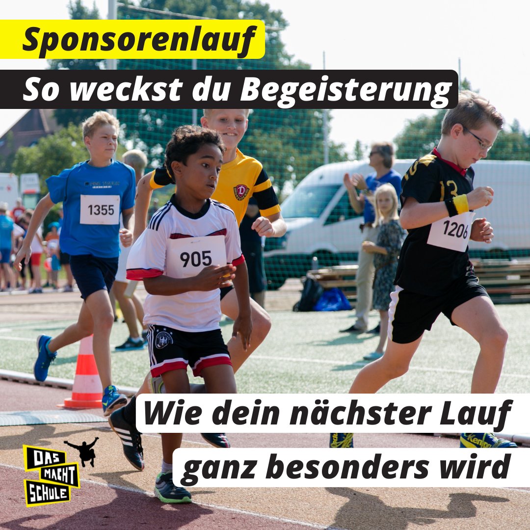 Du brennst für den nächsten Sponsorenlauf und fragst dich, wie du andere mitreißen kannst? 

👉 Hier kommen 9 Antworten dazu, wie du Begeisterung weckst:  das-macht-schule.net/sponsorenlauf-… 

#twlz #sponsorenlauf #bewegung